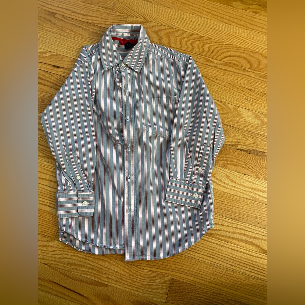 Striped Shirt - Blue and Red